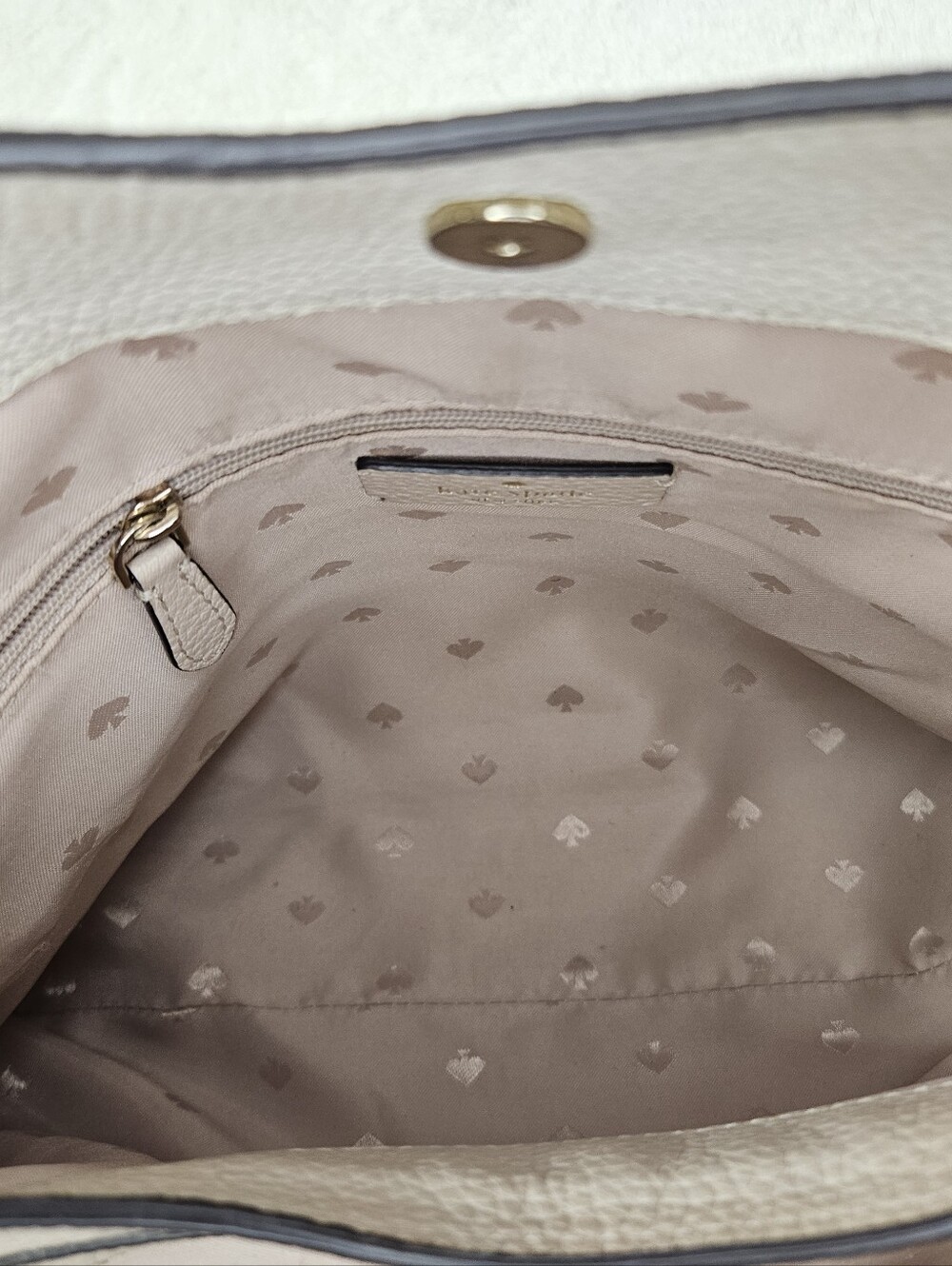 Kate Spade Leila Colorblock Tripe Compartment Pebbled Leather Shoulder Bag - Picture 11 of 13